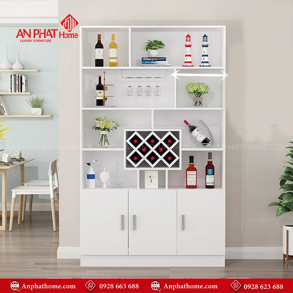 Tủ Rượu Đẹp Gỗ Công Nghiệp Cao Cấp T-5326 10 Tủ Rượu Đẹp Gỗ Công Nghiệp Cao Cấp T-5326