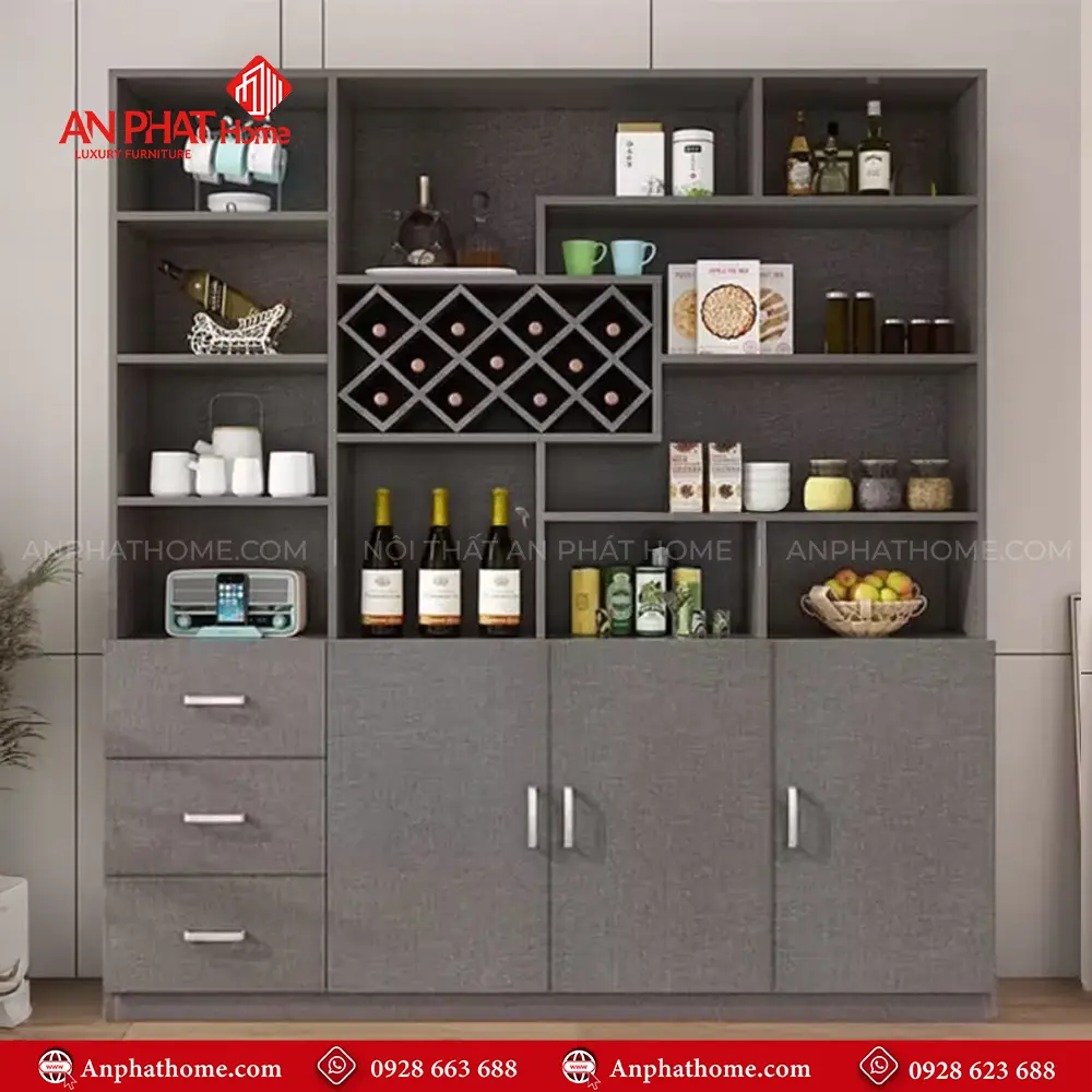 Tủ Rượu Gỗ Công Nghiệp Cao Cấp T-5347 9 Tủ Rượu Gỗ Công Nghiệp Cao Cấp T-5347