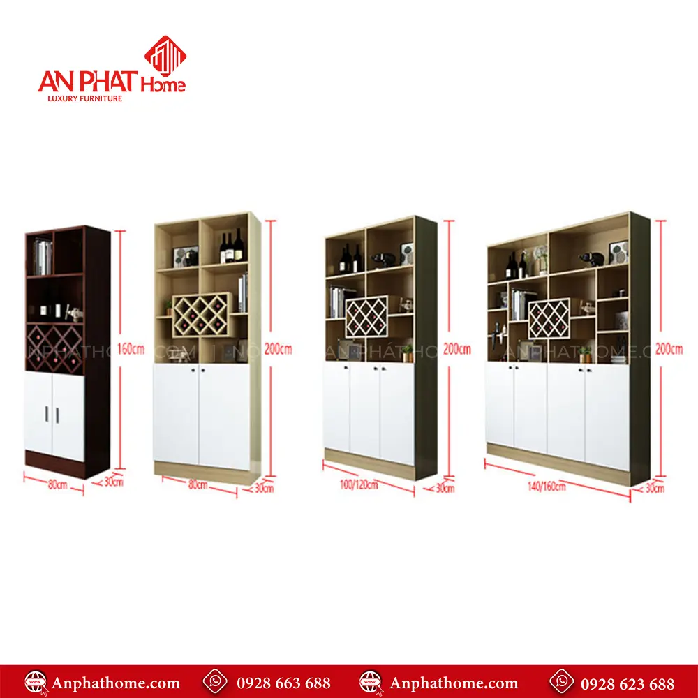 Tủ Rượu Gỗ Công Ngiệp T-5330 9 Tủ Rượu Gỗ Công Ngiệp T-5330