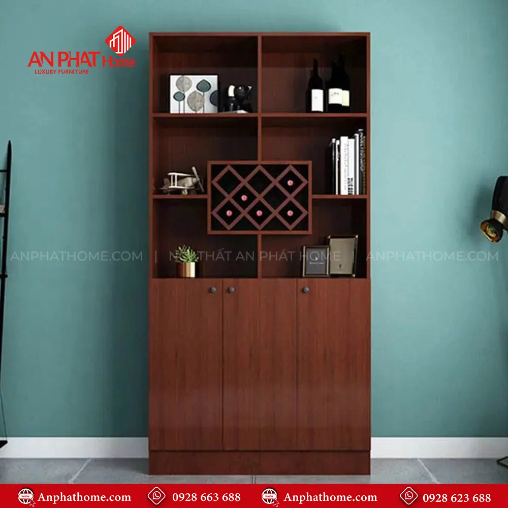 Tủ Rượu Gỗ MDF Hiện Đại T-5334 14 Tủ Rượu Gỗ MDF Hiện Đại T-5334
