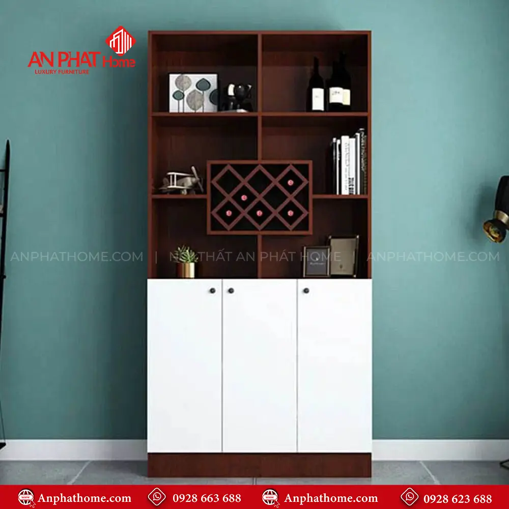 Tủ Rượu Gỗ MDF Hiện Đại T-5334 13 Tủ Rượu Gỗ MDF Hiện Đại T-5334