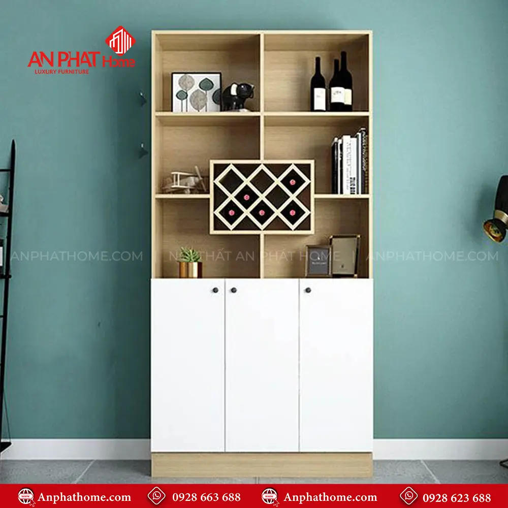 Tủ Rượu Gỗ MDF Hiện Đại T-5334 11 Tủ Rượu Gỗ MDF Hiện Đại T-5334