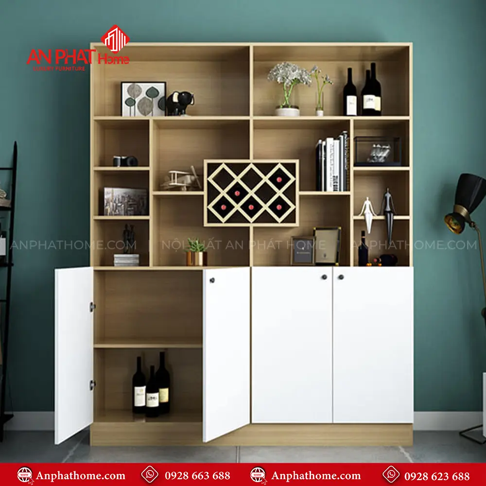 Tủ Rượu Hiện Đại Gỗ Công Ngiệp T-5328 16 Tủ Rượu Hiện Đại Gỗ Công Ngiệp T-5328