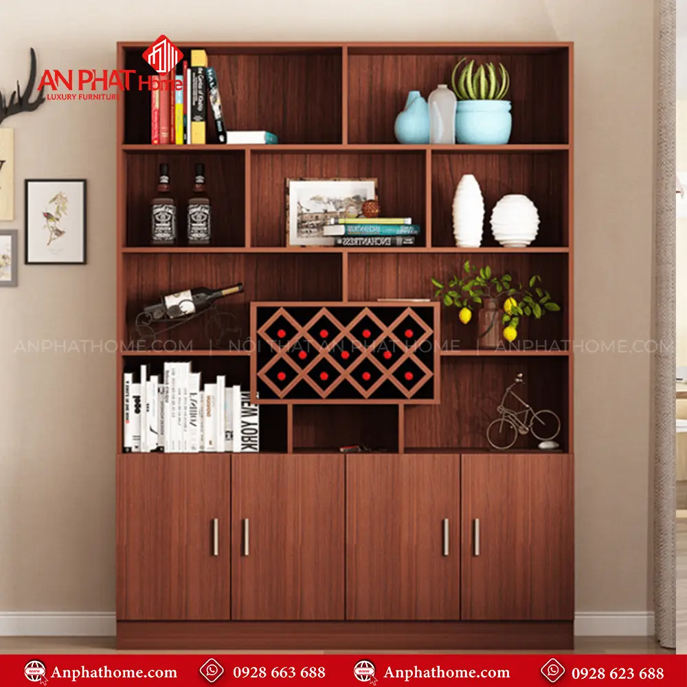 Tủ Rượu Hiện Đại Gỗ MDF T-5325 7 Tủ Rượu Hiện Đại Gỗ MDF T-5325