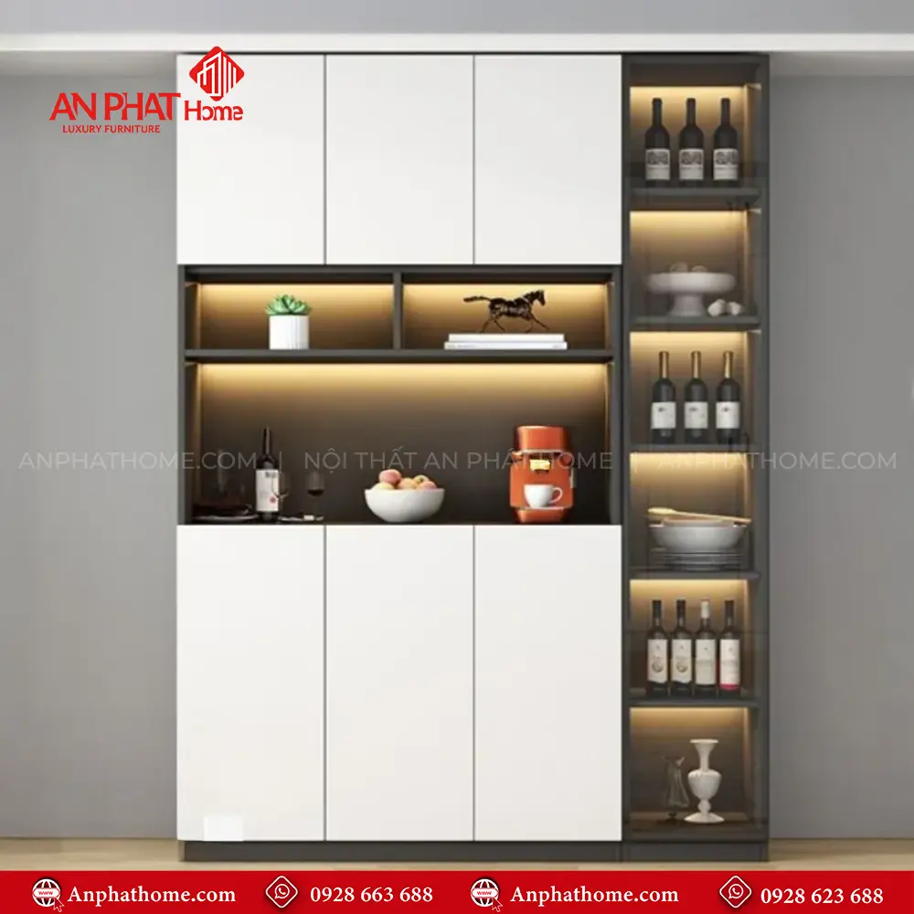 Tủ Rượu Kết Hợp Tủ Trang Trí Đa Năng T-5340