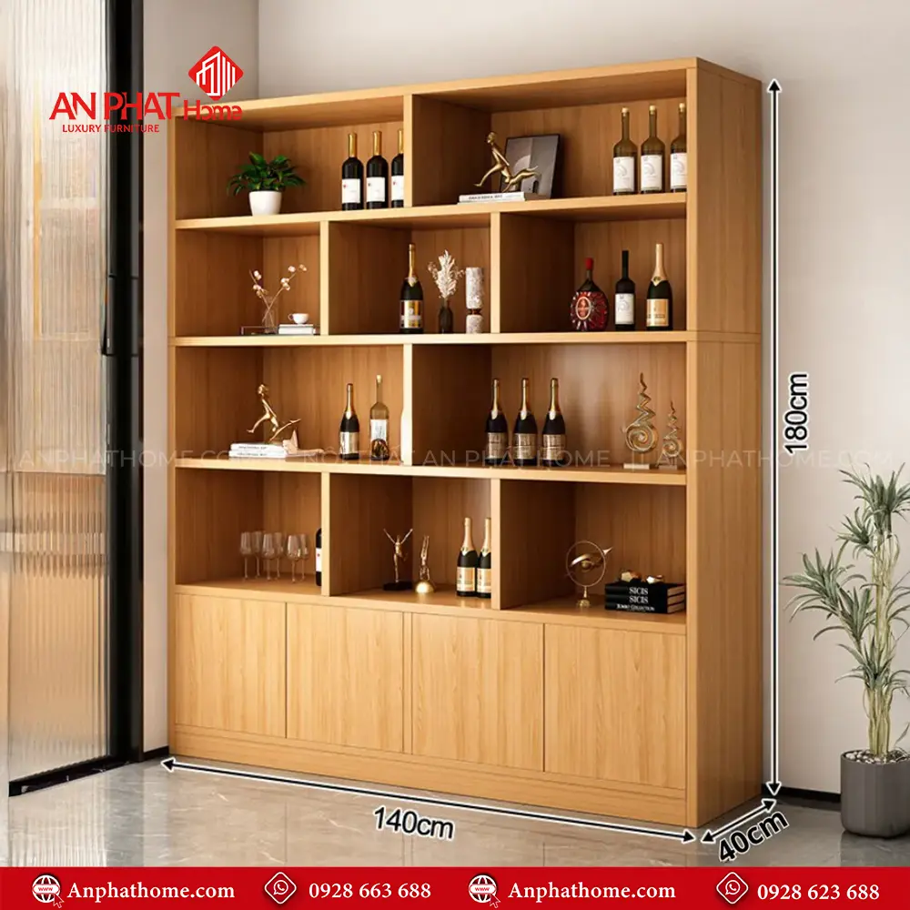 Tủ Rượu Phòng Khách Gỗ Công Ngiệp T-5351 23 Tủ Rượu Phòng Khách Gỗ Công Ngiệp T-5351