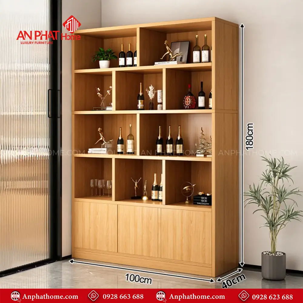 Tủ Rượu Phòng Khách Gỗ Công Ngiệp T-5351 21 Tủ Rượu Phòng Khách Gỗ Công Ngiệp T-5351