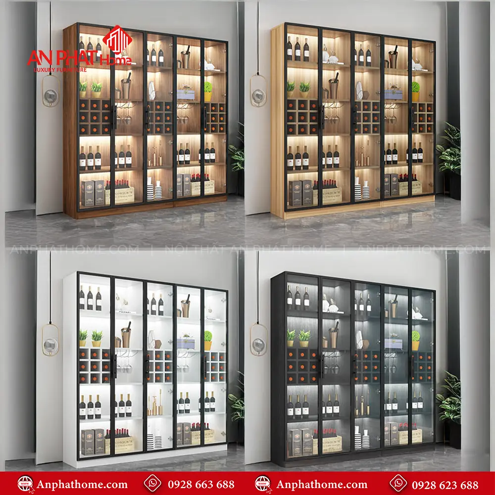 Tủ Rượu Phòng Khách Sang Trọng T-5319 18 Tủ Rượu Phòng Khách Sang Trọng T-5319