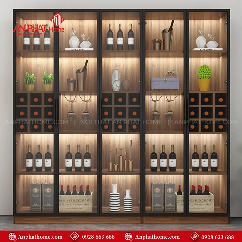 Tủ Rượu Phòng Khách Sang Trọng T-5319 16 Tủ Rượu Phòng Khách Sang Trọng T-5319