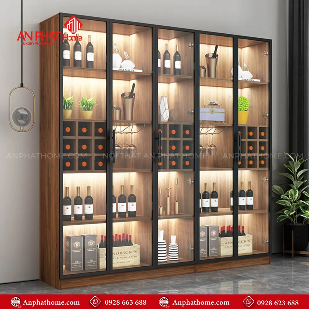 Tủ Rượu Phòng Khách Sang Trọng T-5319 15 Tủ Rượu Phòng Khách Sang Trọng T-5319