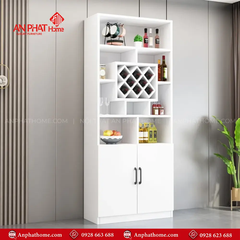 Tủ Rượu Thiết Kế Hiện Đại Gỗ MDF T-5350