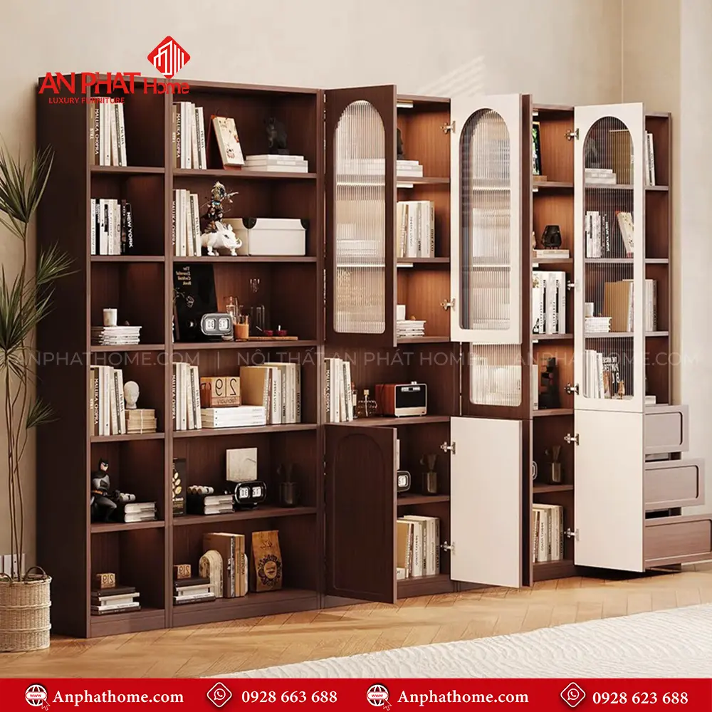 Tủ Sách Đẹp Thiết Kế Sang Trọng T-5446 11 Tủ Sách Đẹp Thiết Kế Sang Trọng T-5446