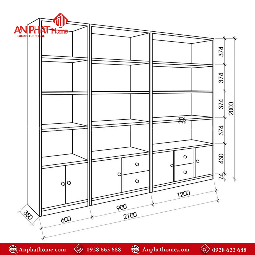 Tủ Sách Đựng Tài Liệu T-5456 20 Tủ Sách Đựng Tài Liệu T-5456