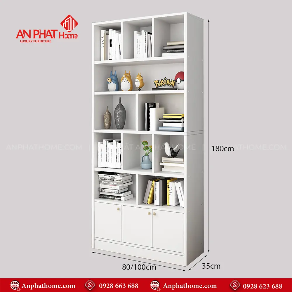 Tủ Sách Tài Đựng Tài Liệu Gỗ Công Nghiệp T-5457 17 Tủ Sách Tài Đựng Tài Liệu Gỗ Công Nghiệp T-5457