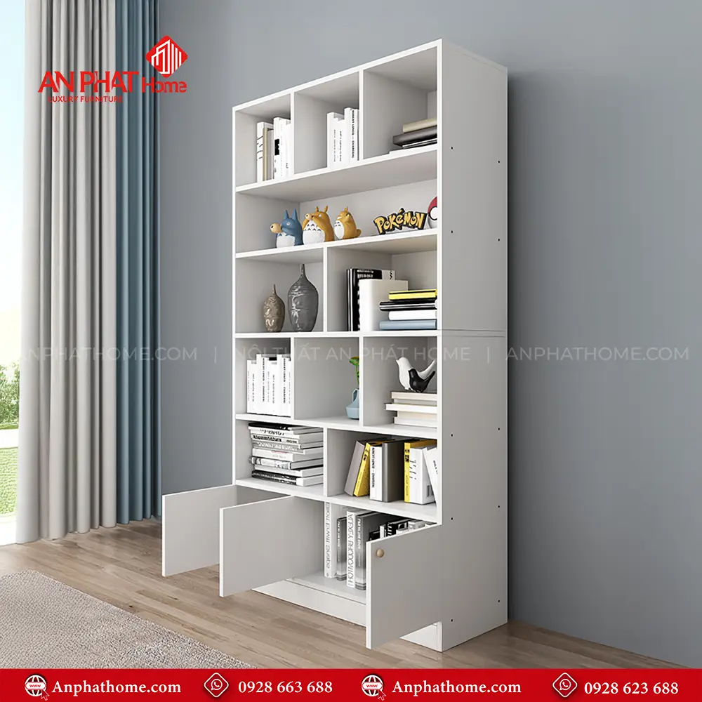 Tủ Sách Tài Đựng Tài Liệu Gỗ Công Nghiệp T-5457 14 Tủ Sách Tài Đựng Tài Liệu Gỗ Công Nghiệp T-5457