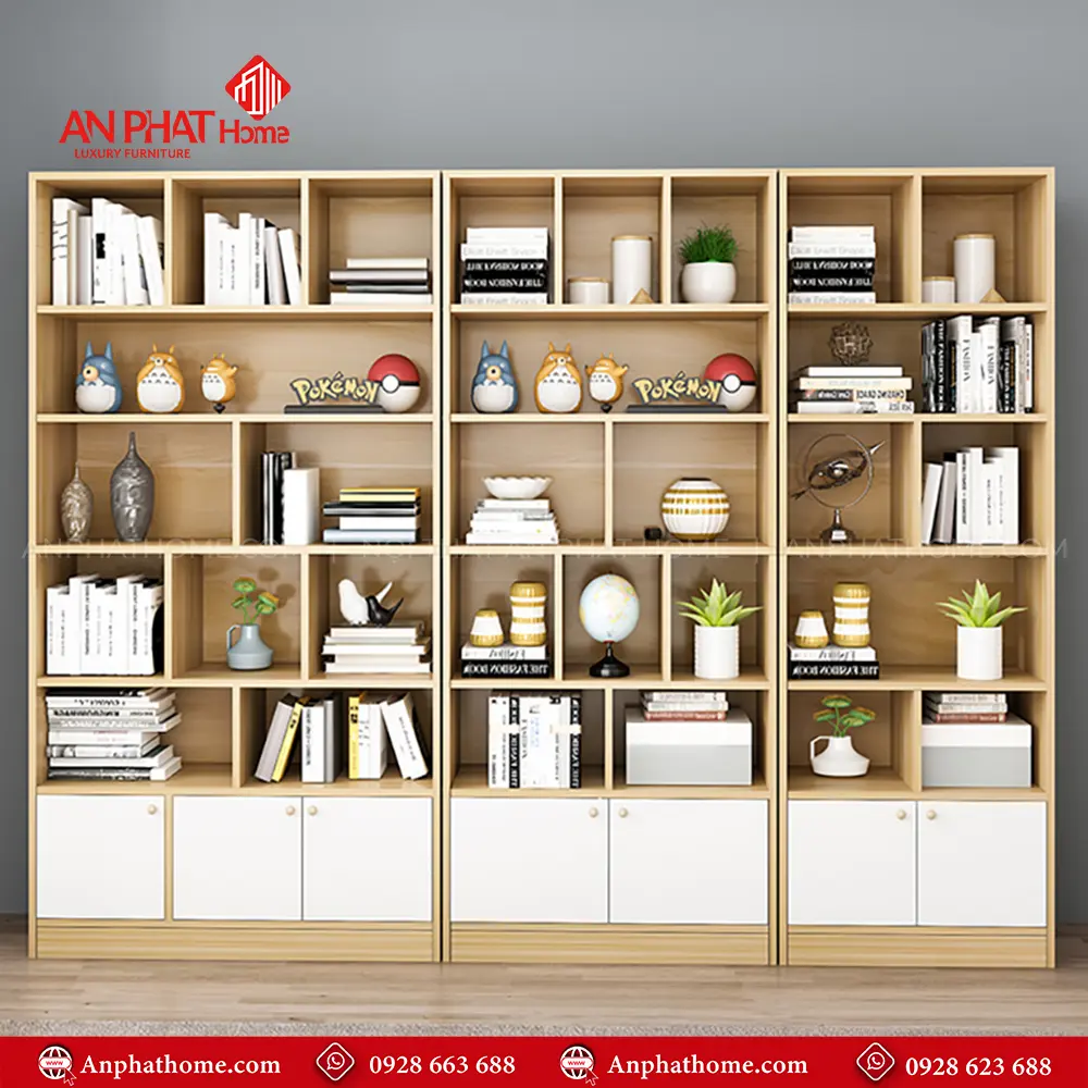 Tủ Sách Tài Đựng Tài Liệu Gỗ Công Nghiệp T-5457 16 Tủ Sách Tài Đựng Tài Liệu Gỗ Công Nghiệp T-5457