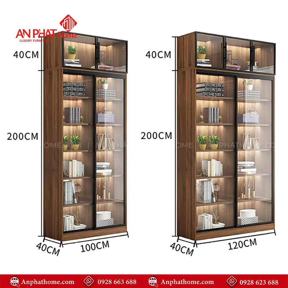 Tủ Tài Liệu Cánh Kính Sang Trọng T-5465 23 Tủ Tài Liệu Cánh Kính Sang Trọng T-5465