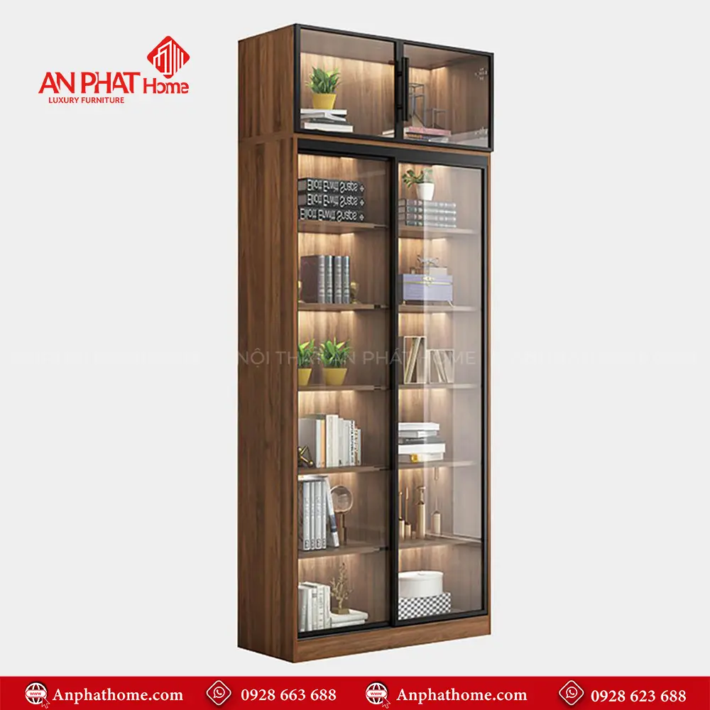 Tủ Tài Liệu Cánh Kính Sang Trọng T-5465 22 Tủ Tài Liệu Cánh Kính Sang Trọng T-5465
