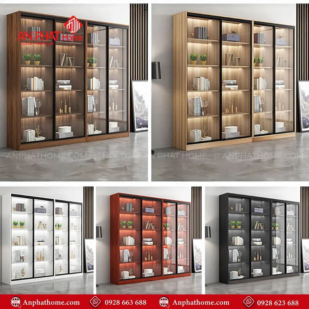 Tủ Tài Liệu Cánh Kính Sang Trọng T-5465 21 Tủ Tài Liệu Cánh Kính Sang Trọng T-5465