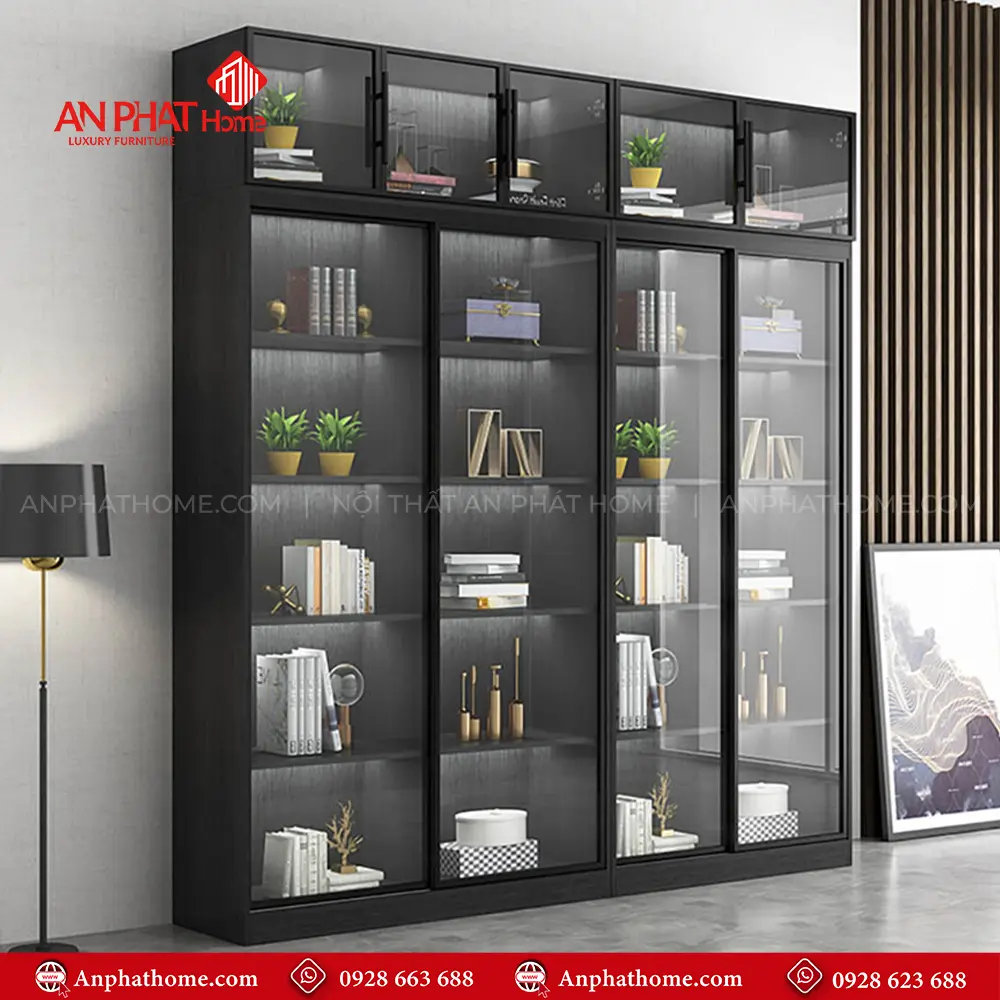 Tủ Tài Liệu Cánh Kính Sang Trọng T-5465 20 Tủ Tài Liệu Cánh Kính Sang Trọng T-5465