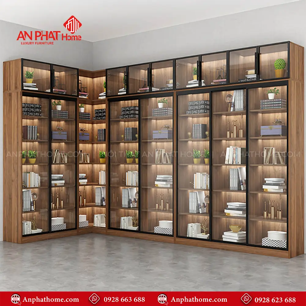 Tủ Tài Liệu Cánh Kính Sang Trọng T-5465 19 Tủ Tài Liệu Cánh Kính Sang Trọng T-5465