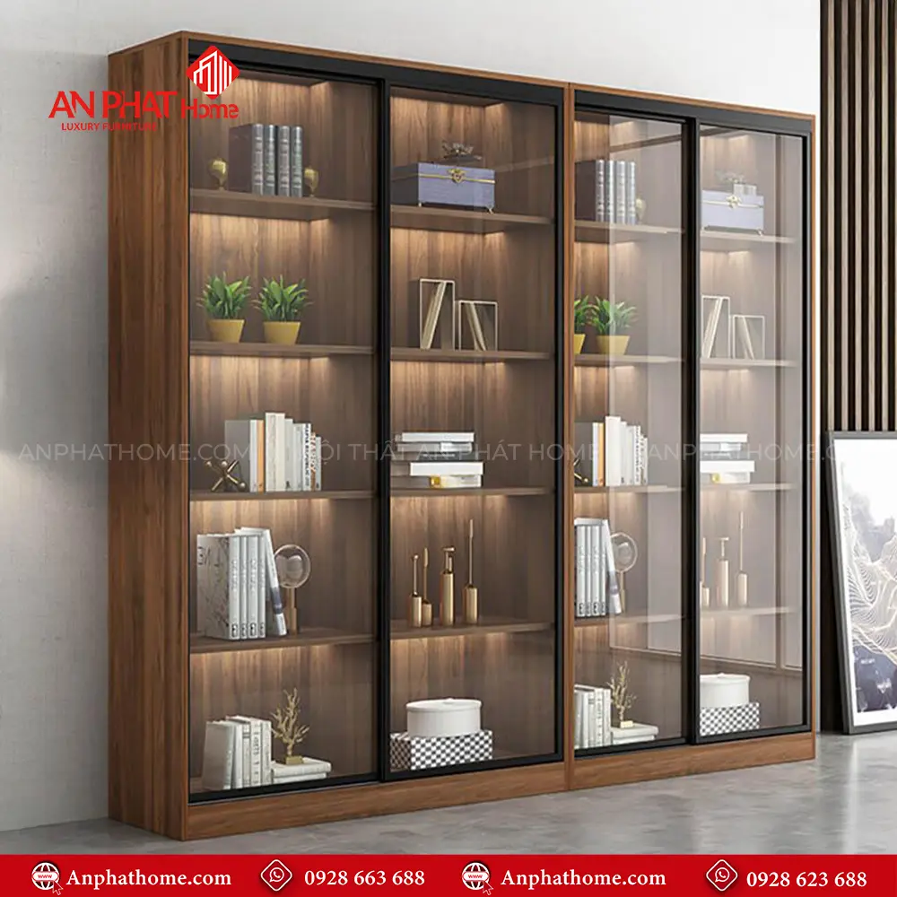 Tủ Tài Liệu Cánh Kính Sang Trọng T-5465 18 Tủ Tài Liệu Cánh Kính Sang Trọng T-5465