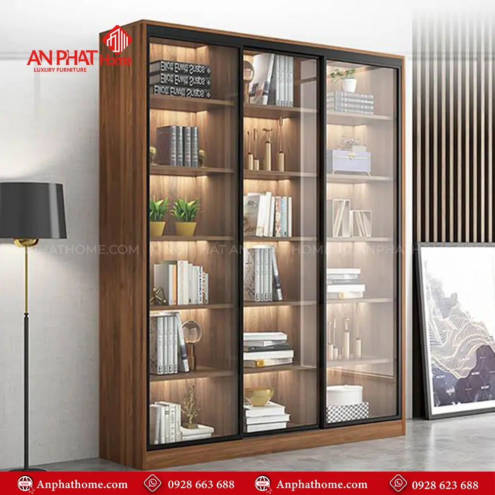 Tủ Tài Liệu Cánh Kính Sang Trọng T-5465 17 Tủ Tài Liệu Cánh Kính Sang Trọng T-5465