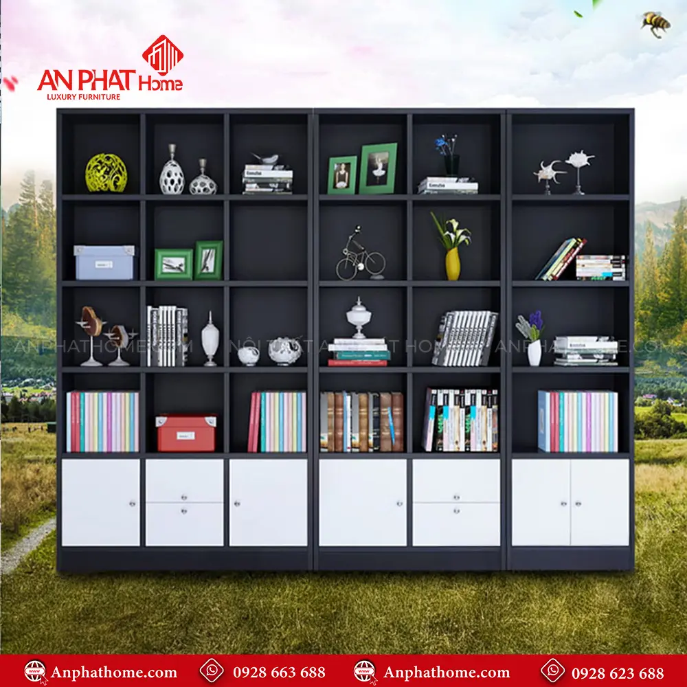 Tủ Tài Liệu Trang Trí Đa Năng T-5466 11 Tủ Tài Liệu Trang Trí Đa Năng T-5466