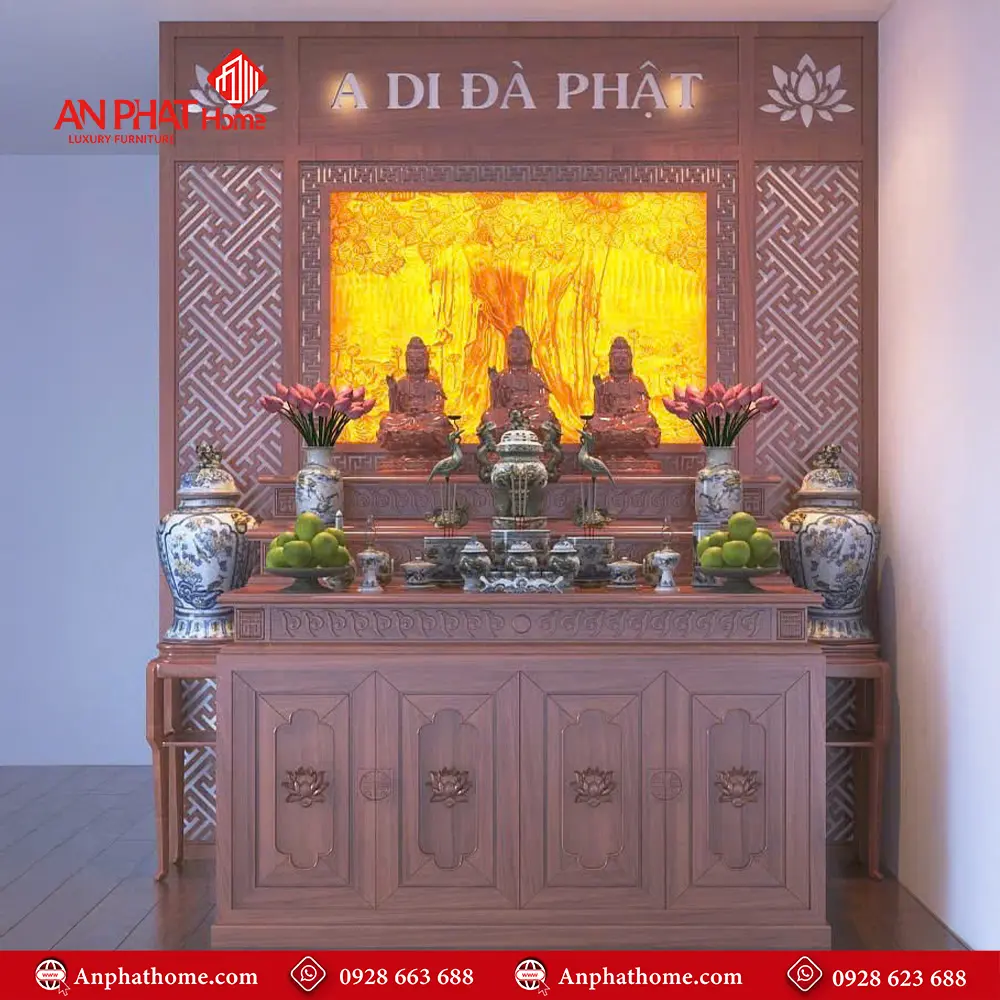 Tủ Thờ Đẹp Gỗ Gõ Đỏ Cao Cấp BT-2309 5 Tủ Thờ Đẹp Gỗ Gõ Đỏ Cao Cấp BT-2309