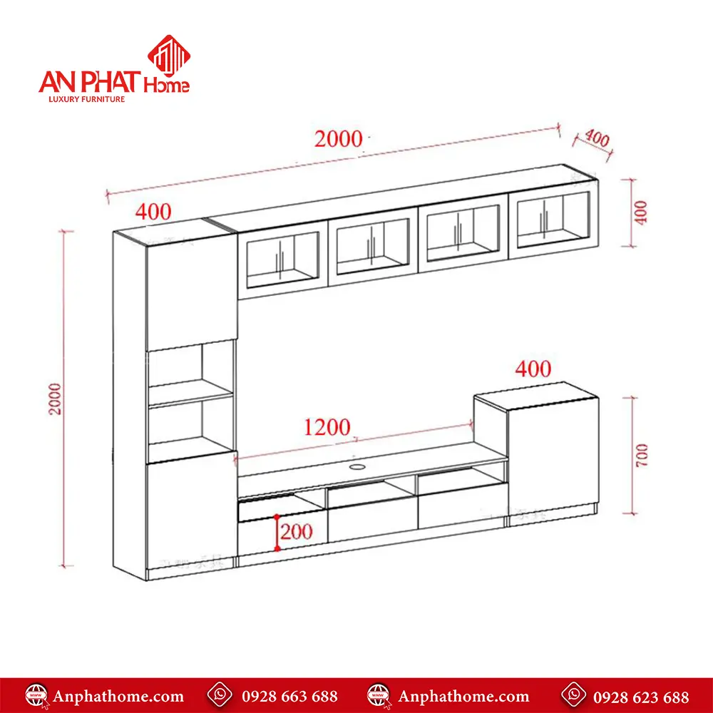 Tủ Tivi Đa Năng Thiết Kế Hiện Đại T-5375 9 Tủ Tivi Đa Năng Thiết Kế Hiện Đại T-5375