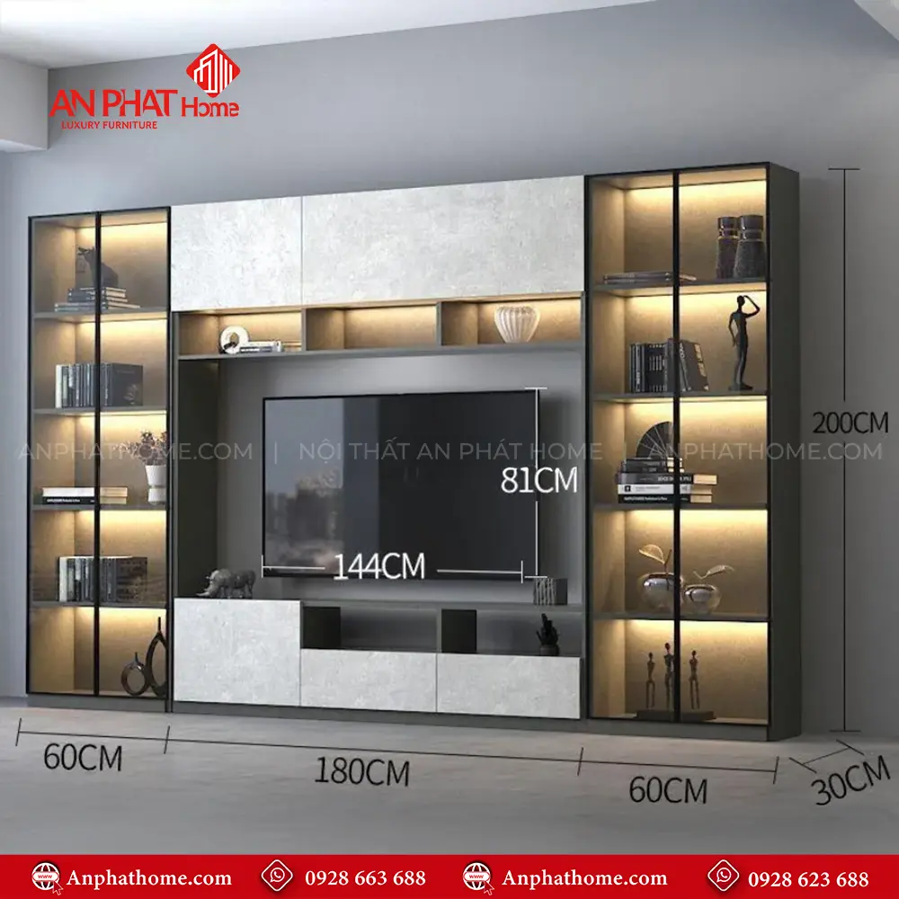 Tủ Tivi Gỗ Công Nghiệp Hiện Đại T-5413 17 Tủ Tivi Gỗ Công Nghiệp Hiện Đại T-5413