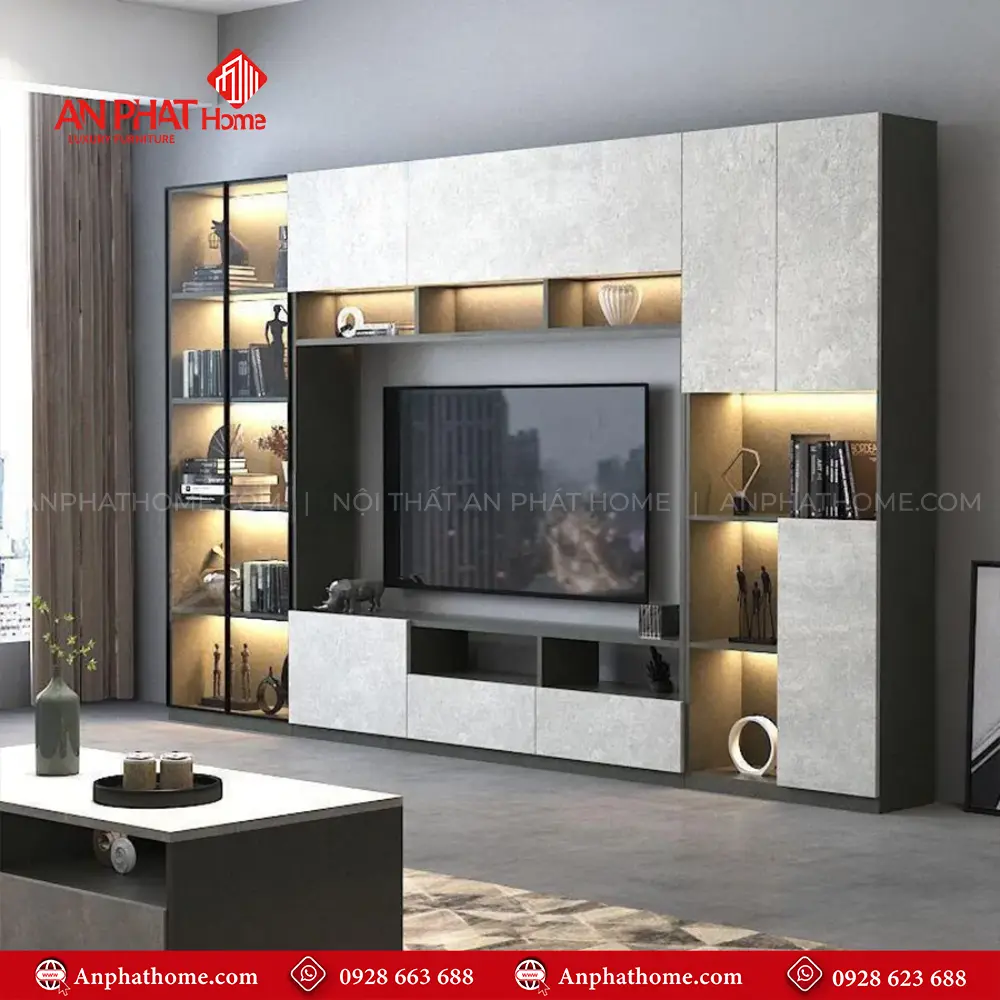 Tủ Tivi Gỗ Công Nghiệp Hiện Đại T-5413 14 Tủ Tivi Gỗ Công Nghiệp Hiện Đại T-5413