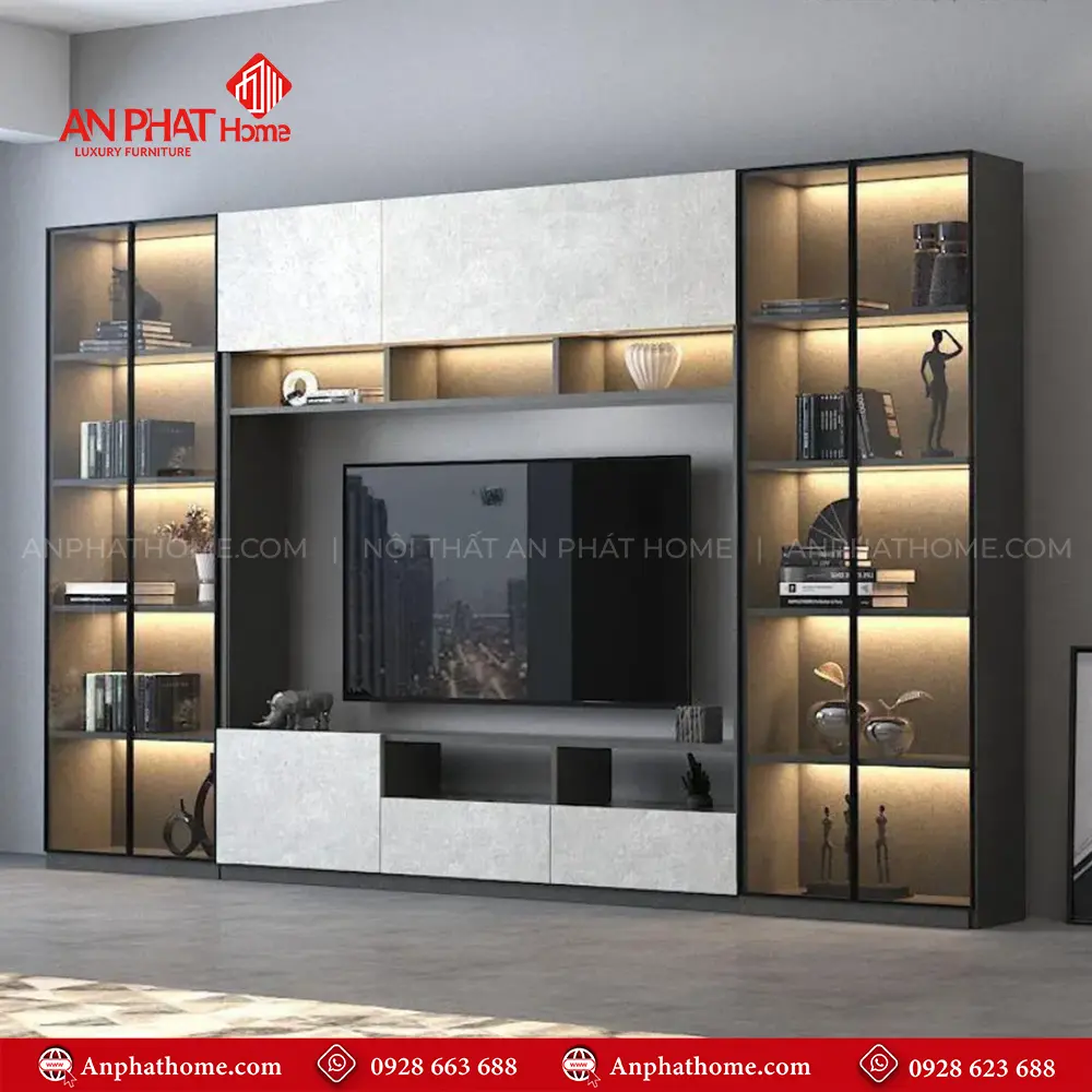 Tủ Tivi Gỗ Công Nghiệp Hiện Đại T-5413 13 Tủ Tivi Gỗ Công Nghiệp Hiện Đại T-5413