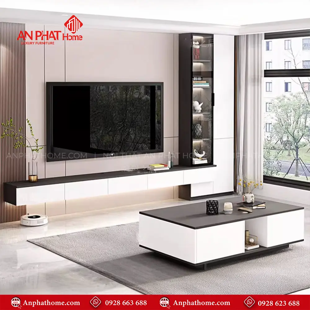 Tủ Tivi Gỗ MDF Sang Trọng T-5369 8 Tủ Tivi Gỗ MDF Sang Trọng T-5369