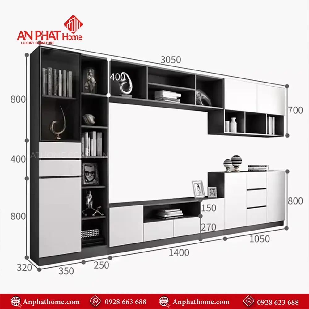 Tủ Tivi Phòng Khách Hiện Đại T-5377 15 Tủ Tivi Phòng Khách Hiện Đại T-5377