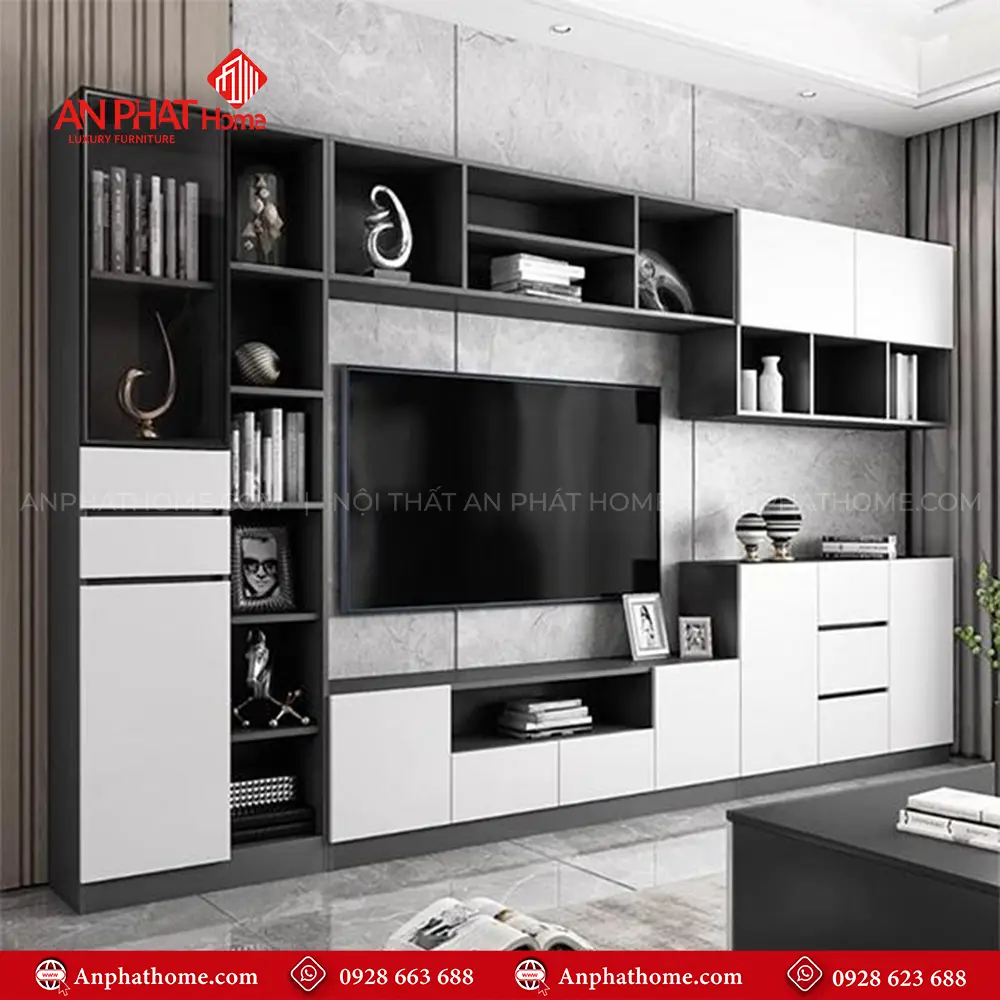 Tủ Tivi Phòng Khách Hiện Đại T-5377 12 Tủ Tivi Phòng Khách Hiện Đại T-5377