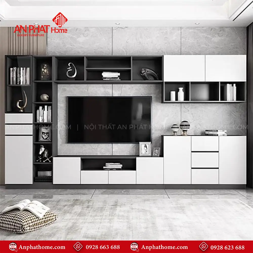 Tủ Tivi Phòng Khách Hiện Đại T-5377 11 Tủ Tivi Phòng Khách Hiện Đại T-5377