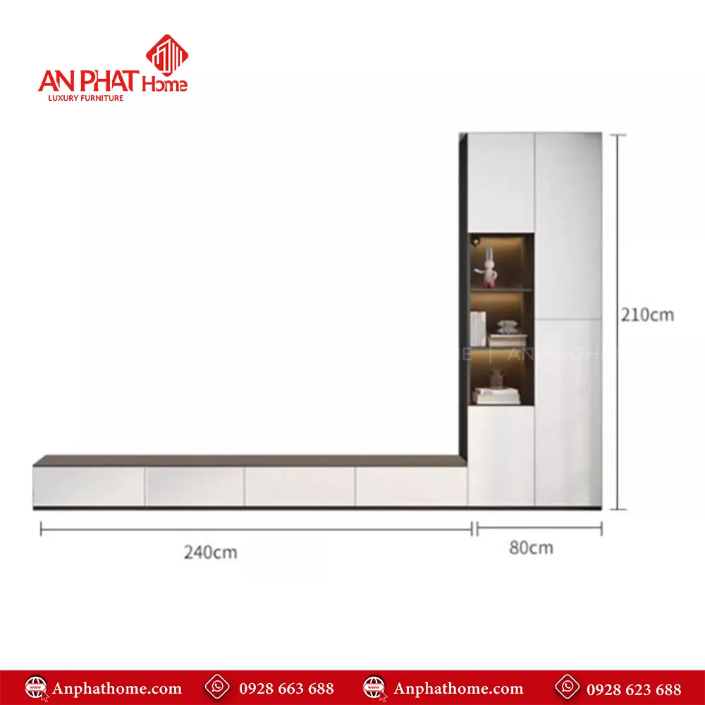 Tủ Tivi Phòng Khách Thiết Kế Hiện Đại T-5372 18 Tủ Tivi Phòng Khách Thiết Kế Hiện Đại T-5372