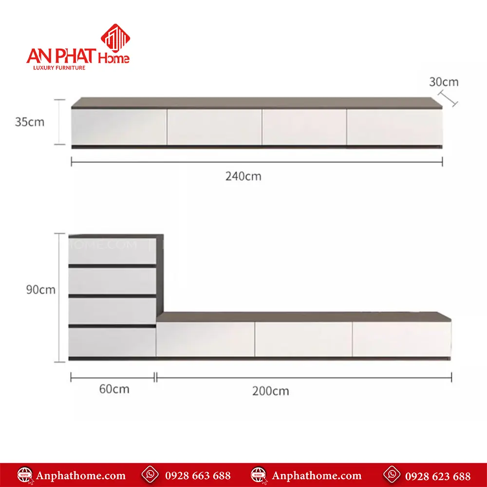 Tủ Tivi Phòng Khách Thiết Kế Hiện Đại T-5372 17 Tủ Tivi Phòng Khách Thiết Kế Hiện Đại T-5372