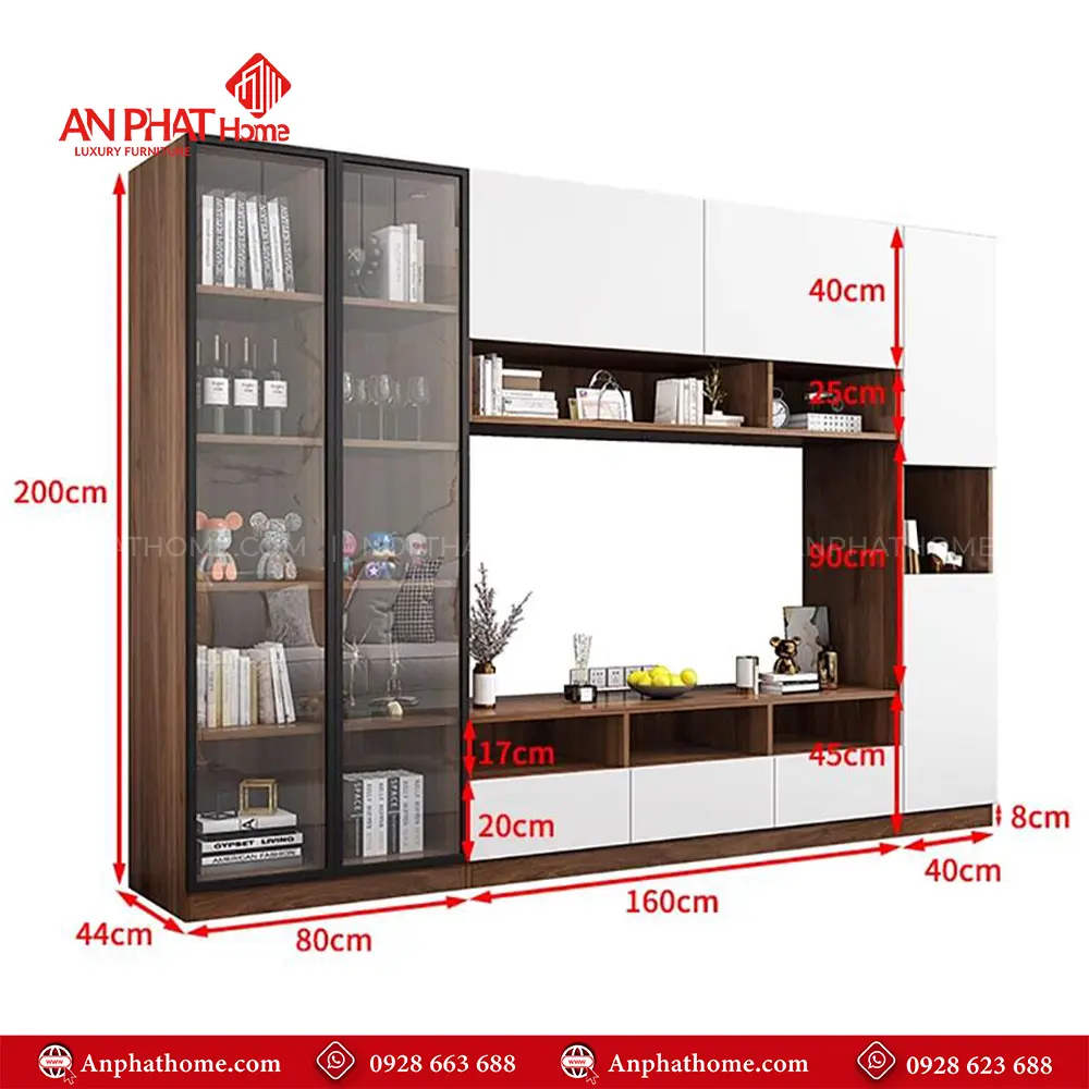 Tủ Tivi Phòng Khách Thiết Kế Sang Trọng T-5363