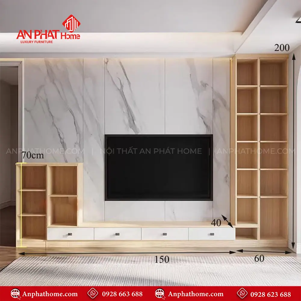 Tủ Tivi Thiết Kế Hiện Đại T-5378 8 Tủ Tivi Thiết Kế Hiện Đại T-5378