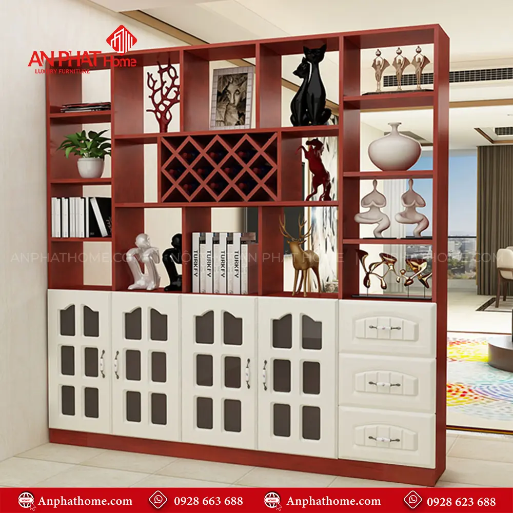 Tủ Vách Ngăn Phòng Hiện Đại T-5302 9 Tủ Vách Ngăn Phòng Hiện Đại T-5302