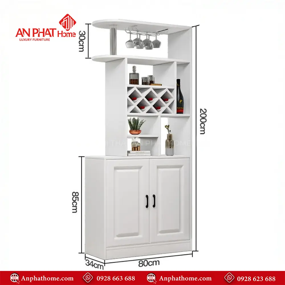 Tủ Vách Ngăn Phòng Khách Kết Hợp Tủ Rượu T-5314 14 Tủ Vách Ngăn Phòng Khách Kết Hợp Tủ Rượu T-5314