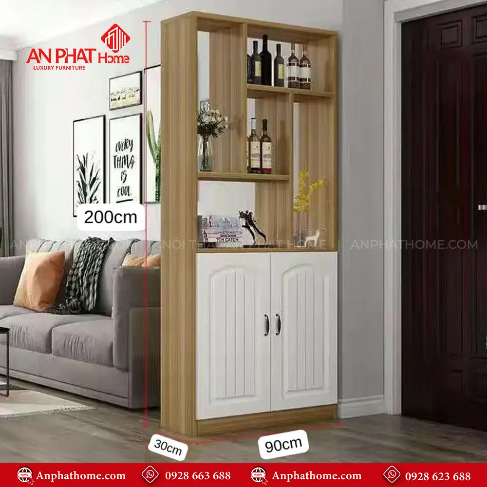 Tủ Vách Trang Trí Đa Năng Hiện Đại T-5311 14 Tủ Vách Trang Trí Đa Năng Hiện Đại T-5311