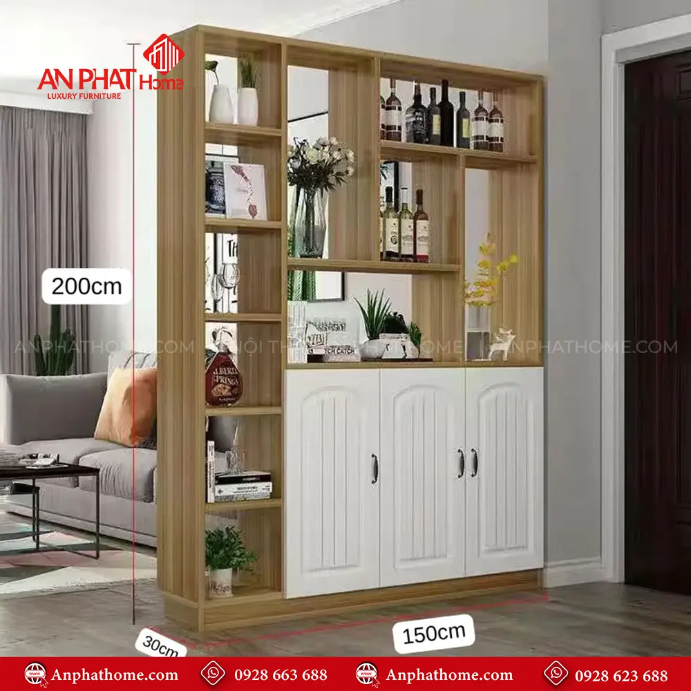 Tủ Vách Trang Trí Đa Năng Hiện Đại T-5311 15 Tủ Vách Trang Trí Đa Năng Hiện Đại T-5311