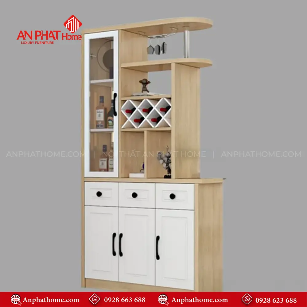 Vách Ngăn Phòng Khách Kết Hợp Tủ Rượu T-5310 18 Vách Ngăn Phòng Khách Kết Hợp Tủ Rượu T-5310