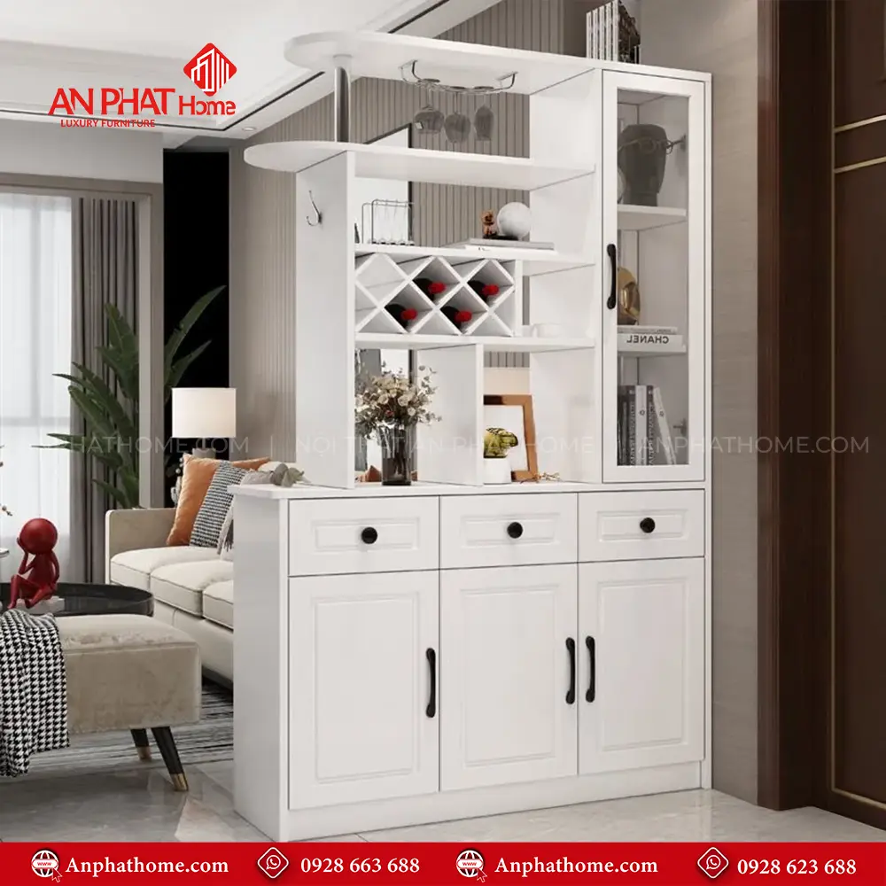 Vách Ngăn Phòng Khách Kết Hợp Tủ Rượu T-5310 15 Vách Ngăn Phòng Khách Kết Hợp Tủ Rượu T-5310