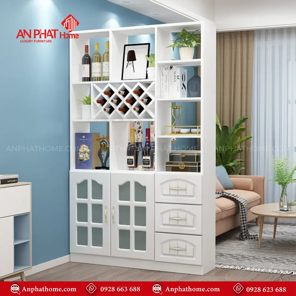 Vách Ngăn Trang Trí Kết Hợp Tủ Đa Năng Hiện Đại T-5313 11 Vách Ngăn Trang Trí Kết Hợp Tủ Đa Năng Hiện Đại T-5313